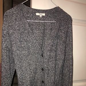 Madewell Gray Knit Cardigan